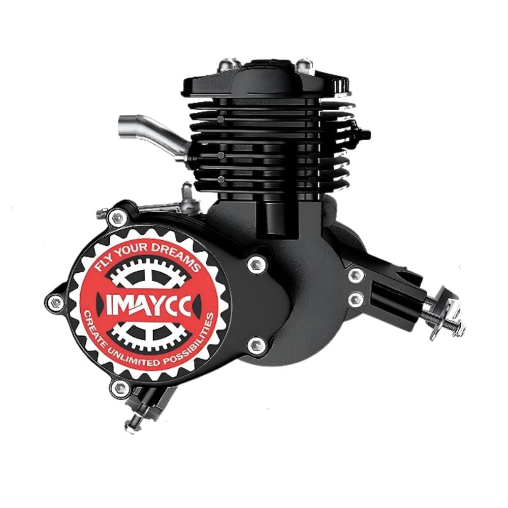 Kit convertible IMAYCC para bicicleta con motor de 80 cc, 2 tiempos, con computadora digital, negro